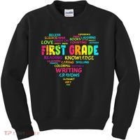 First Grade Team Teacher Student 1st Grade Back To School Kids Sweatshirt thumb 0