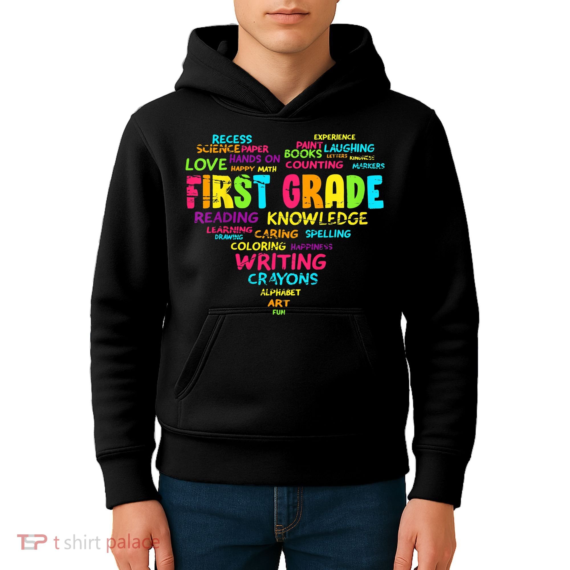 First Grade Team Teacher Student 1st Grade Back To School Kids Hoodie