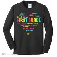 First Grade Team Teacher Student 1st Grade Back To School Kids Long Sleeve Shirt thumb 0