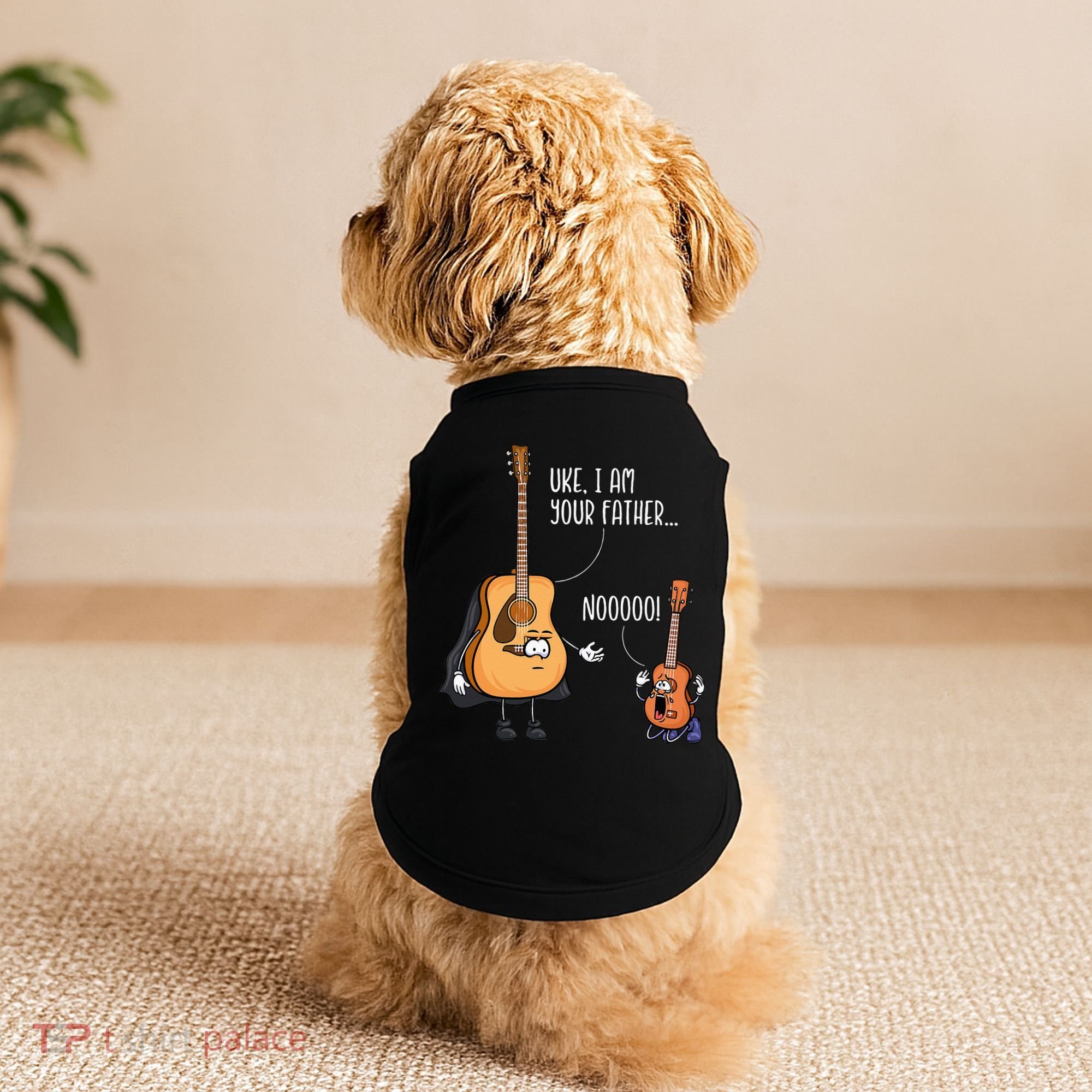 Funny Guitar Ukelele Uke I Am Your Father Musician Music Doggie Tank