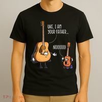 Funny Guitar Ukelele Uke I Am Your Father Musician Music T-Shirt thumb 3