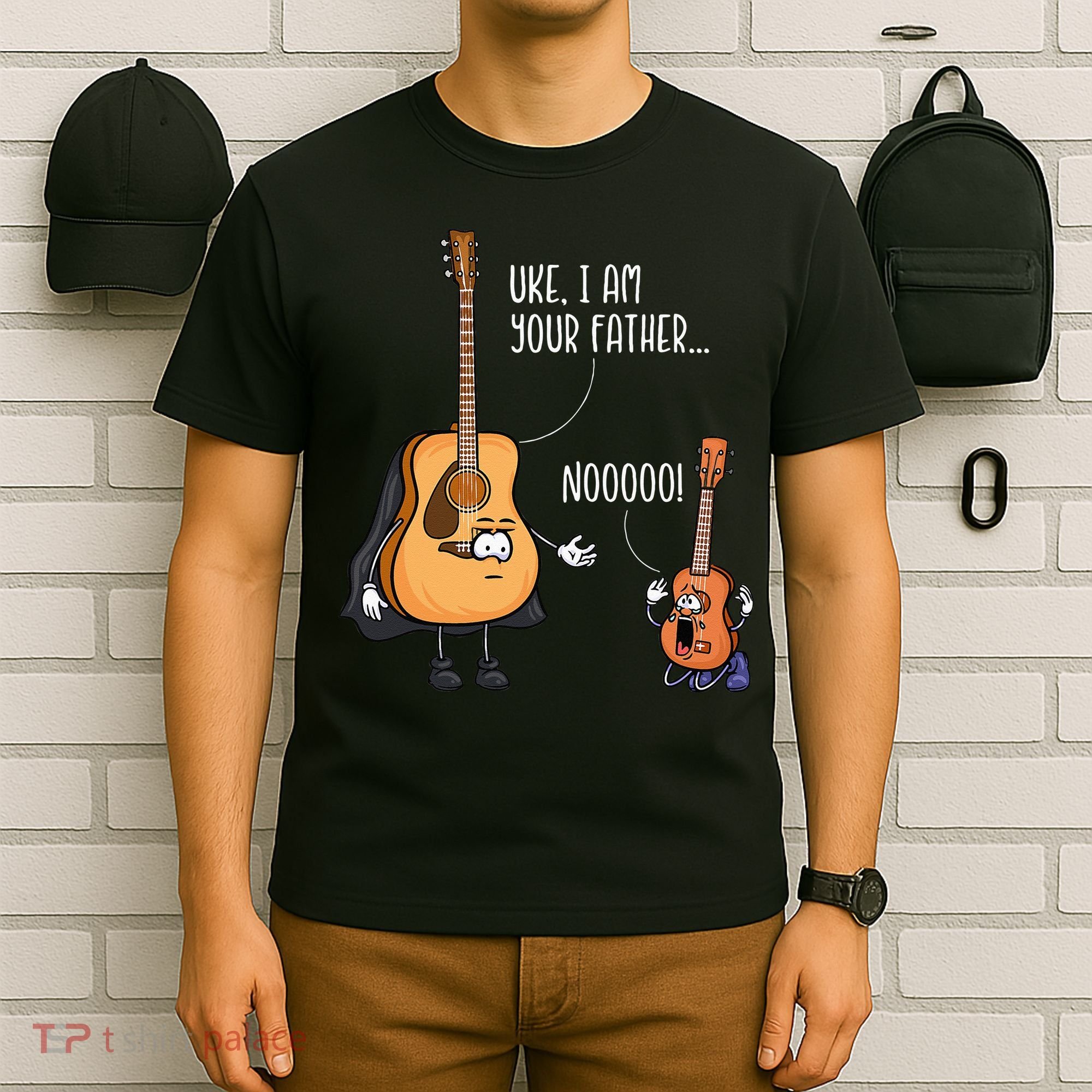 Funny Guitar Ukelele Uke I Am Your Father Musician Music T-Shirt