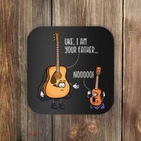 Funny Guitar Ukelele Uke I Am Your Father Musician Music Coaster thumb 0