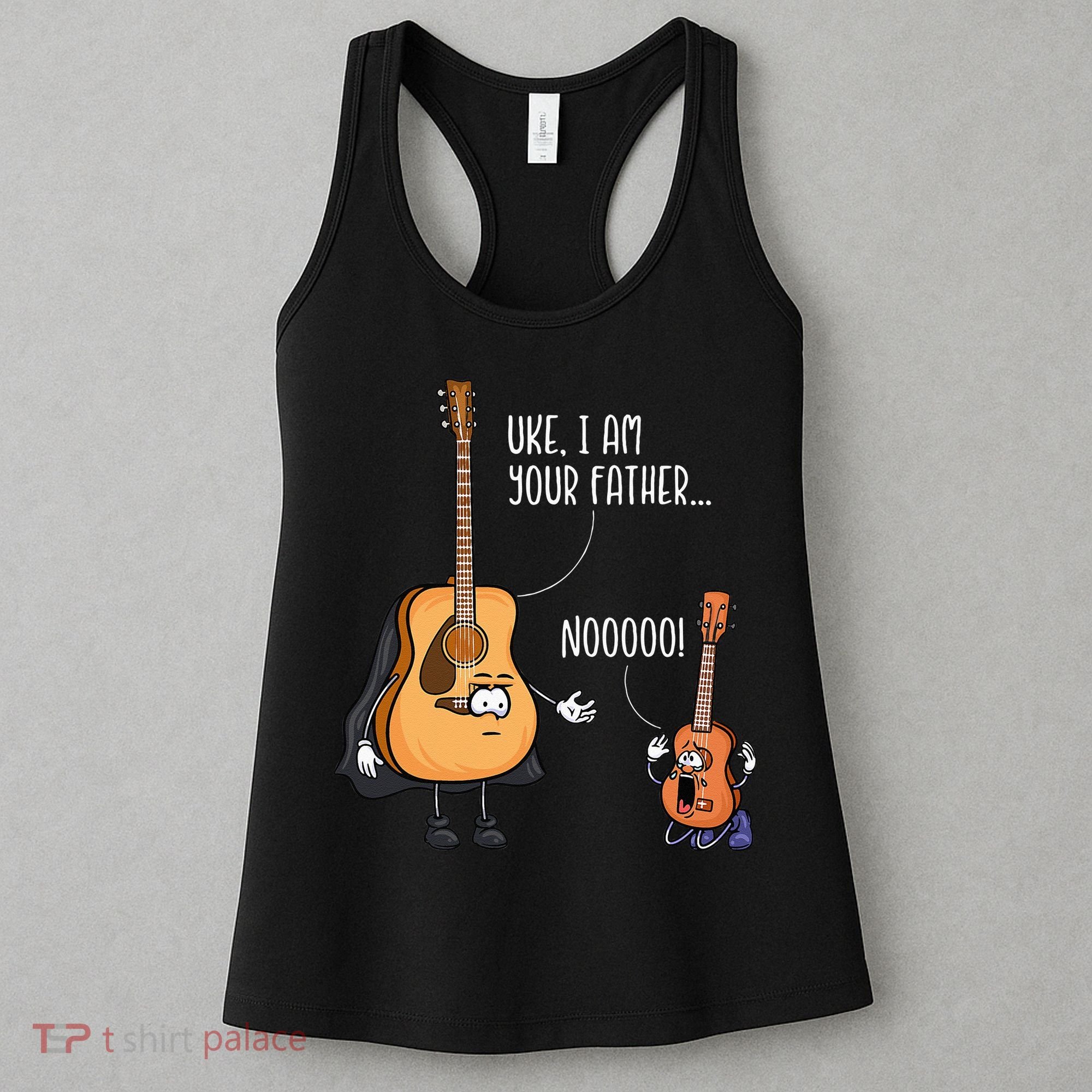 Funny Guitar Ukelele Uke I Am Your Father Musician Music Women's Tank Top