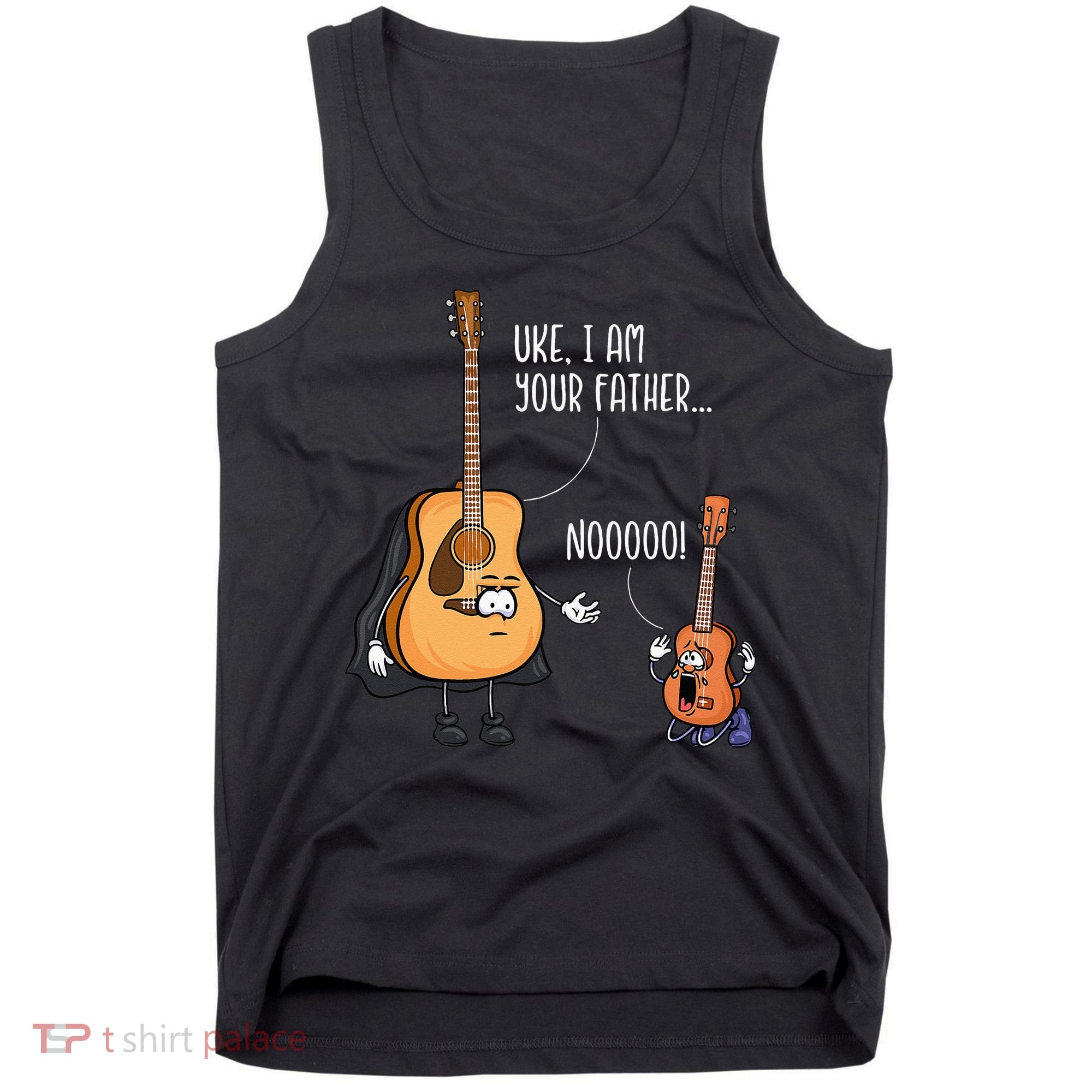Funny Guitar Ukelele Uke I Am Your Father Musician Music Tank Top