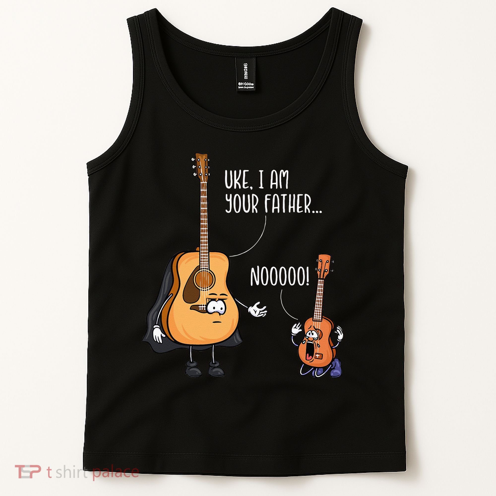 Funny Guitar Ukelele Uke I Am Your Father Musician Music Tank Top