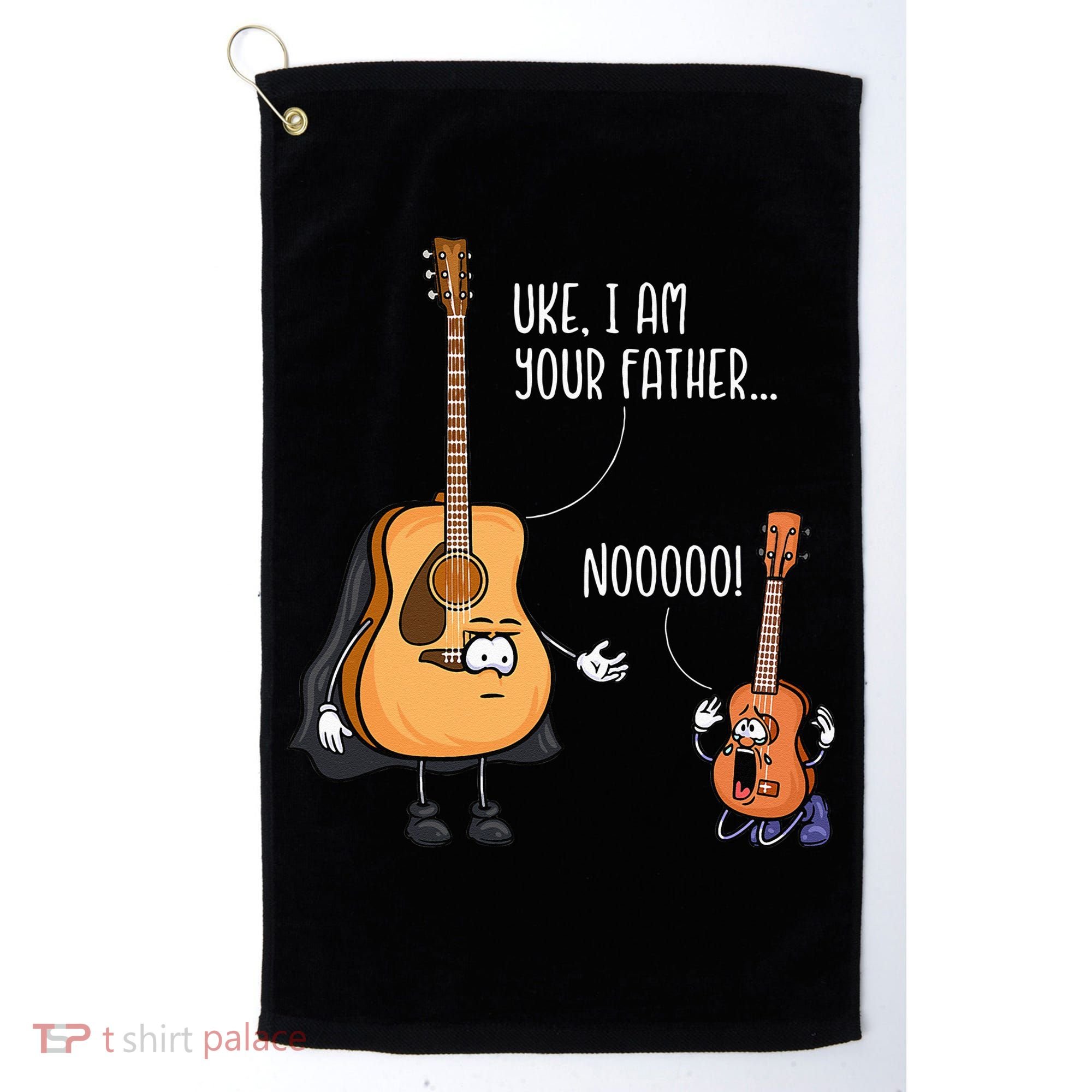 Funny Guitar Ukelele Uke I Am Your Father Musician Music Golf Towel