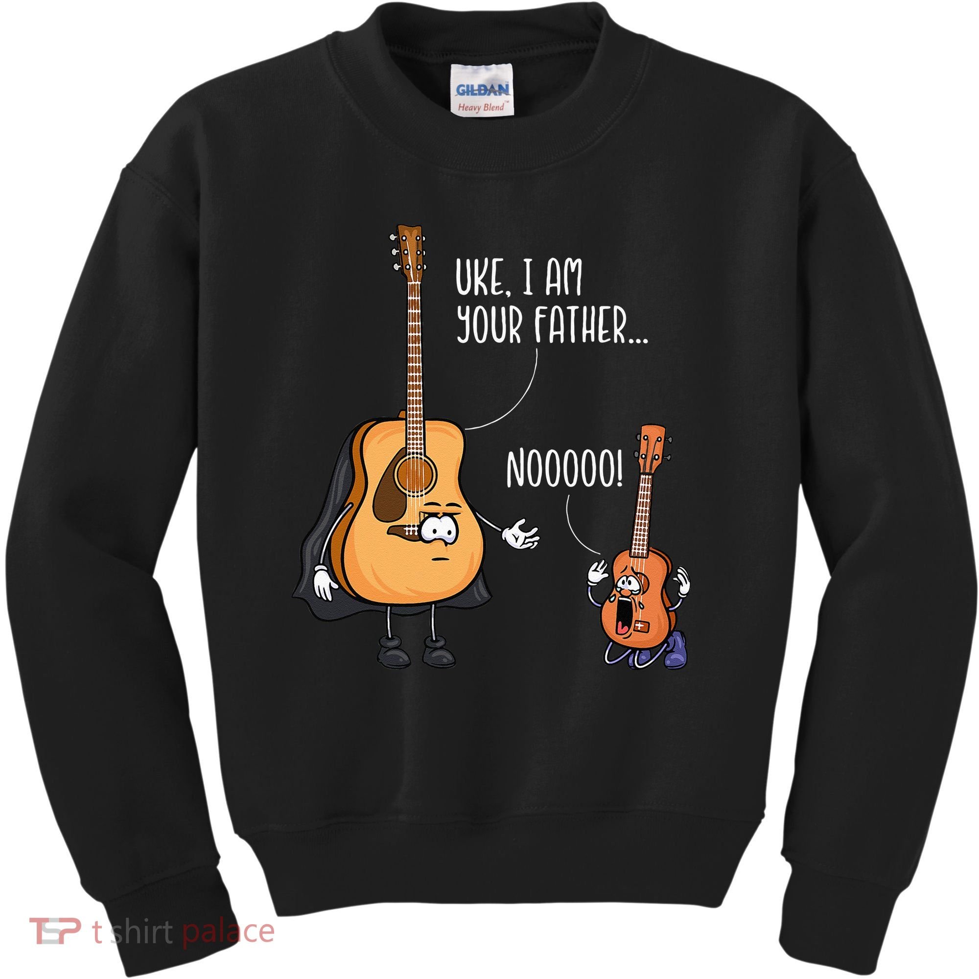 Funny Guitar Ukelele Uke I Am Your Father Musician Music Kids Sweatshirt