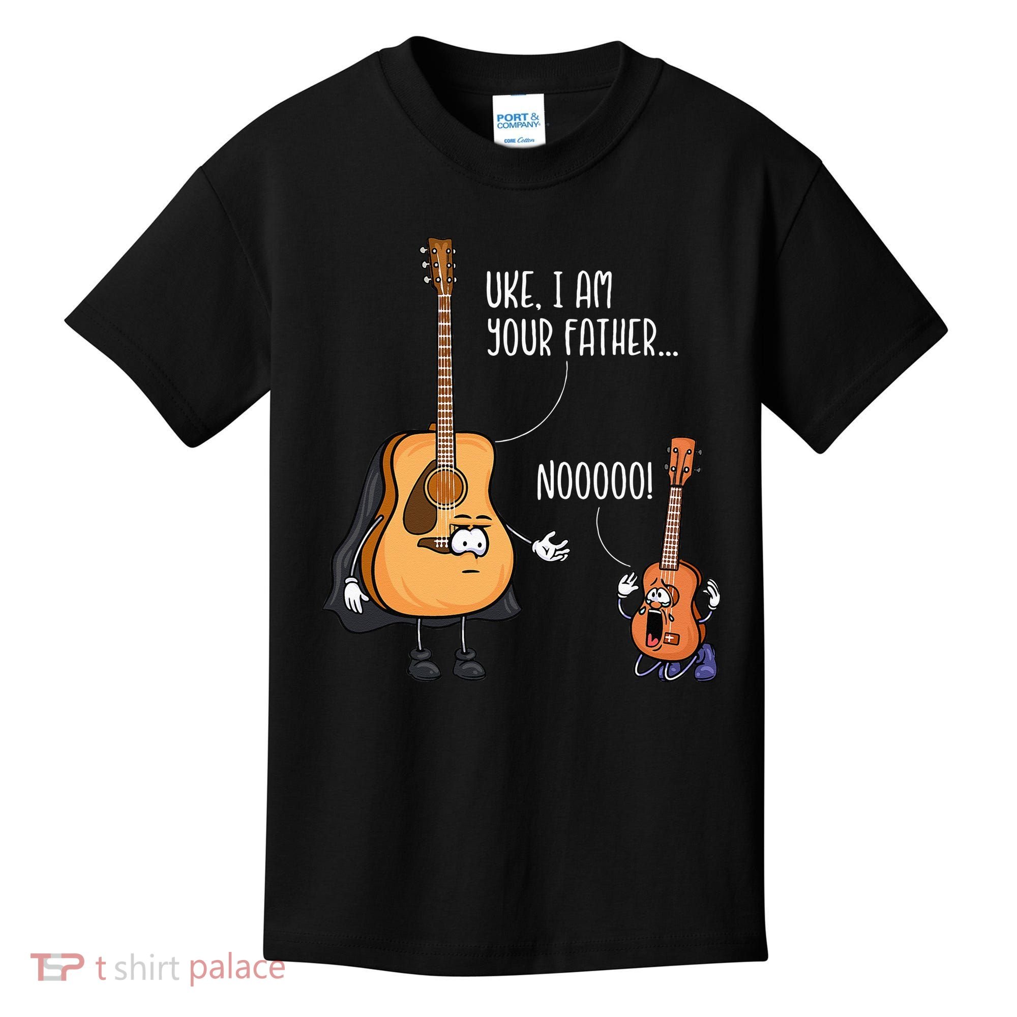 Funny Guitar Ukelele Uke I Am Your Father Musician Music Kids T-Shirt