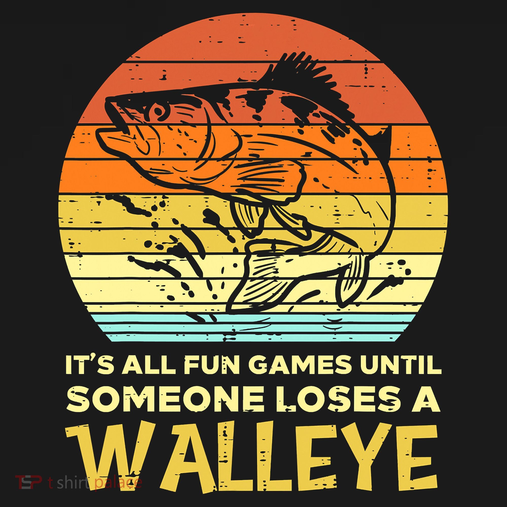 Fun Games Until Someone Loses Walleye Retro Ice Fishing Dad Women's Hoodie