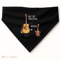 Funny Guitar  Ukelele  Uke I Am Your Father USA-Made Doggie Bandana thumb 0