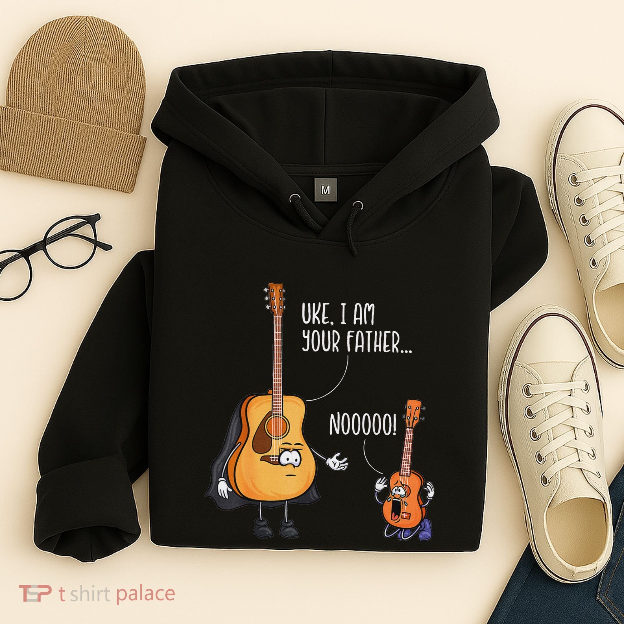 Funny Guitar  Ukelele  Uke I Am Your Father Hoodie