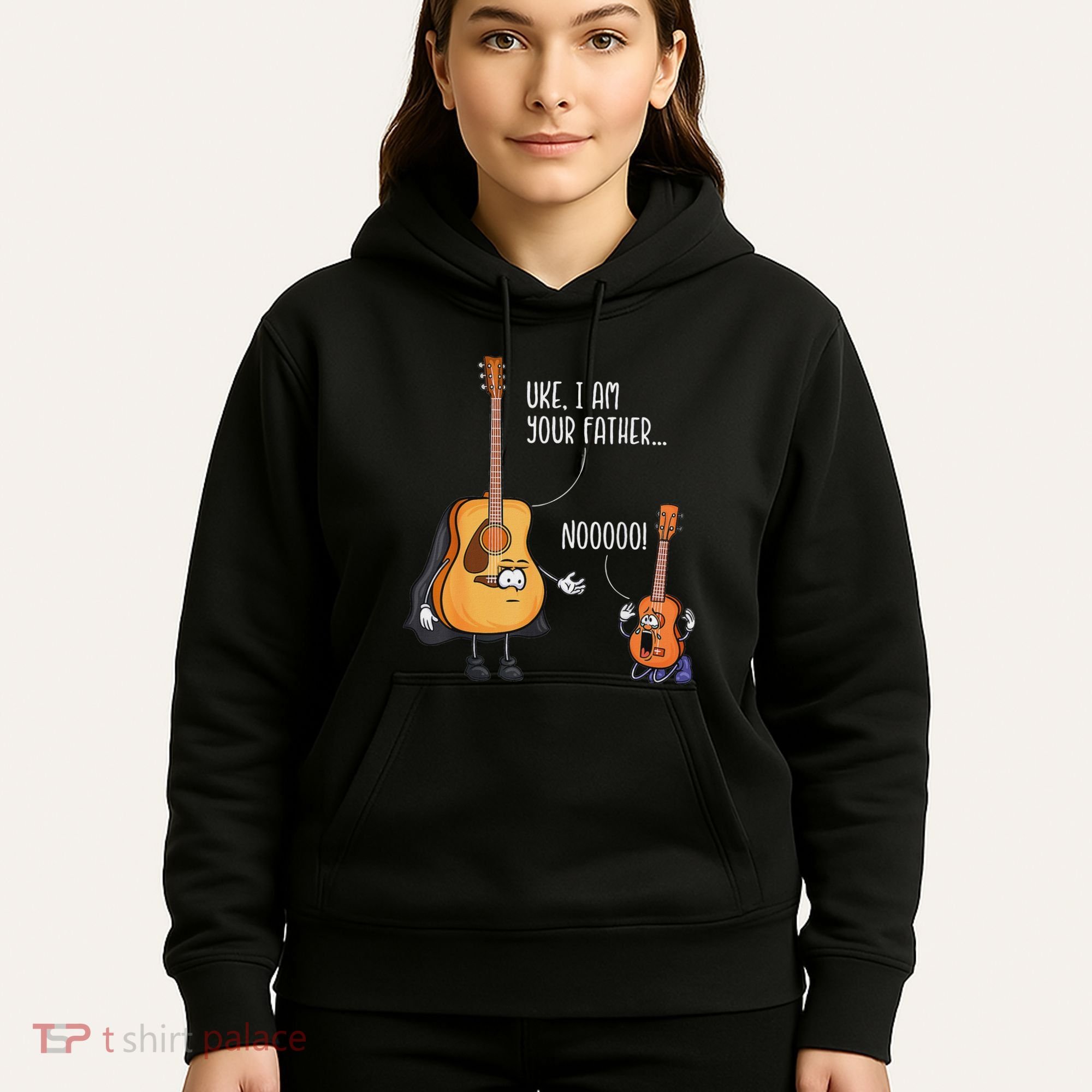 Funny Guitar  Ukelele  Uke I Am Your Father Hoodie