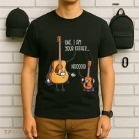 Funny Guitar  Ukelele  Uke I Am Your Father T-Shirt thumb 6