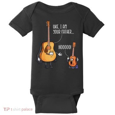 Funny Guitar  Ukelele  Uke I Am Your Father Baby Bodysuit