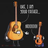 Funny Guitar  Ukelele  Uke I Am Your Father Baby Bodysuit thumb 2
