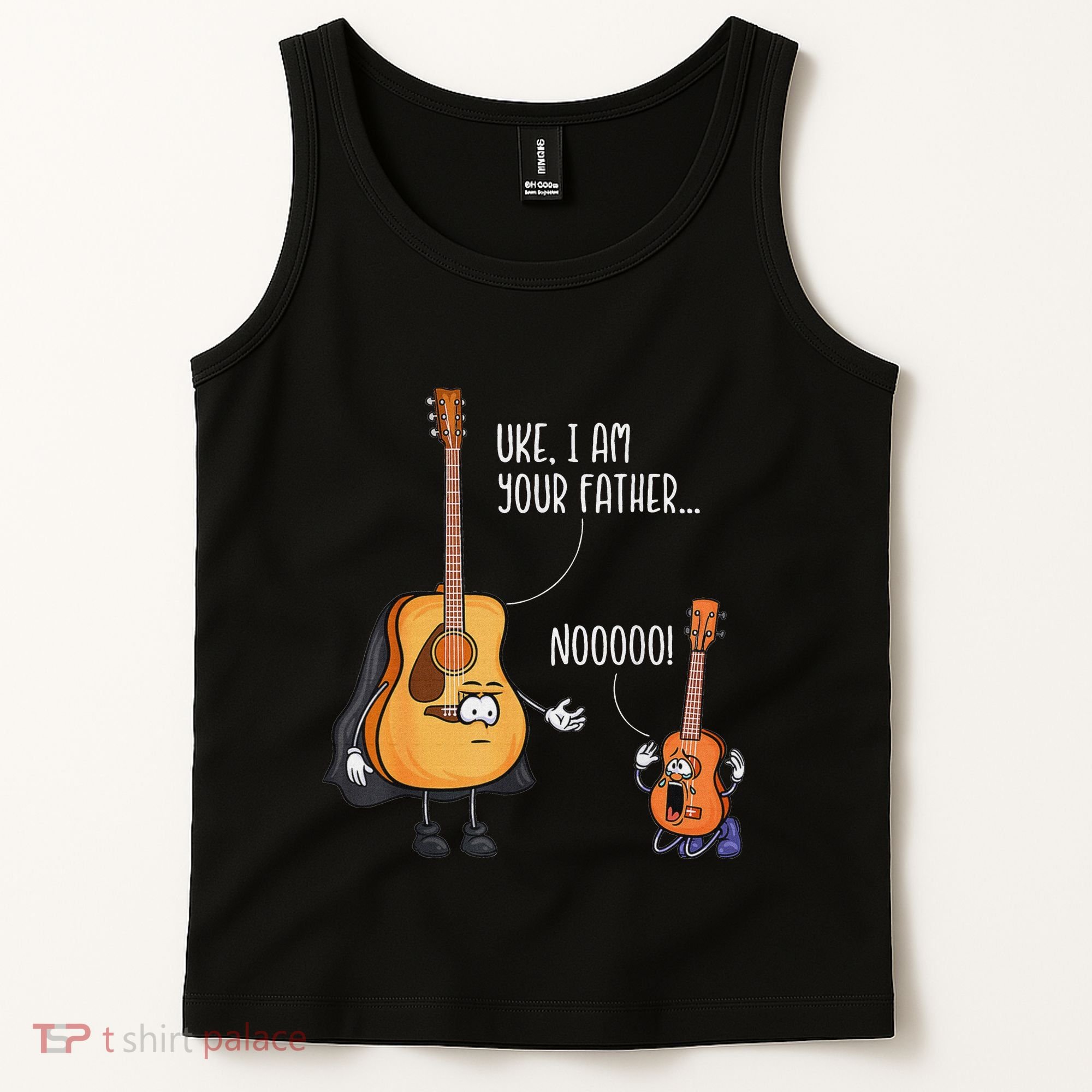Funny Guitar  Ukelele  Uke I Am Your Father Tank Top