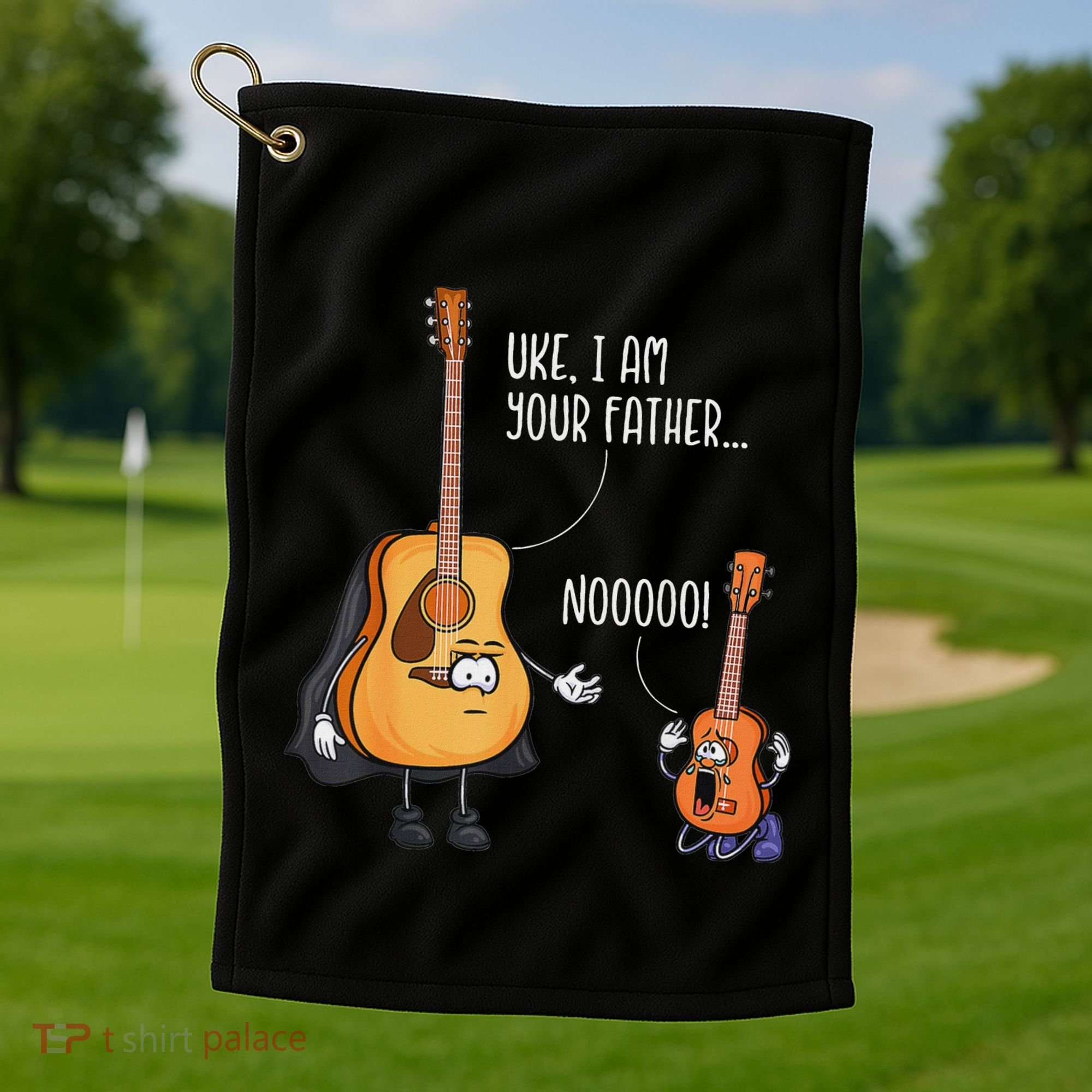 Funny Guitar  Ukelele  Uke I Am Your Father Golf Towel