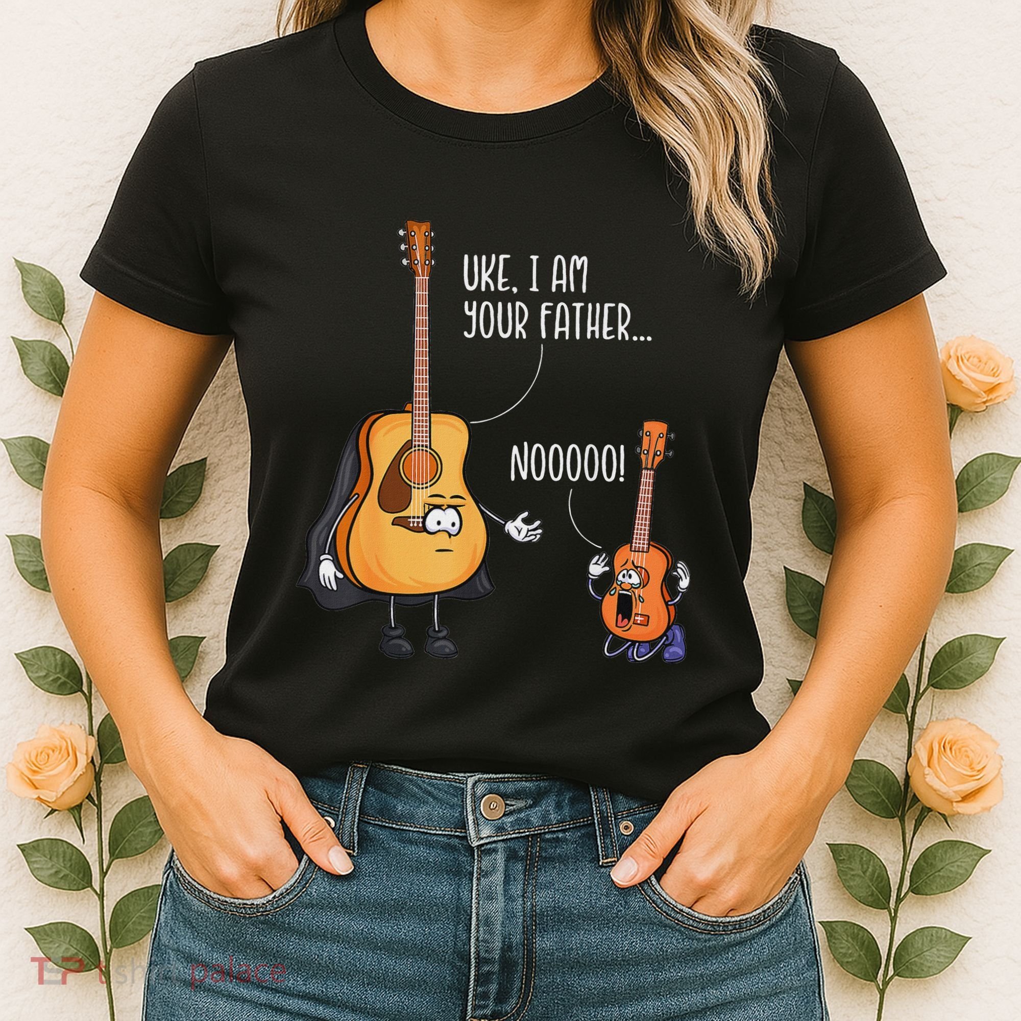 Funny Guitar  Ukelele  Uke I Am Your Father Women's T-Shirt