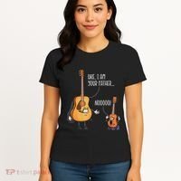 Funny Guitar  Ukelele  Uke I Am Your Father Women's T-Shirt thumb 4