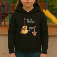 Funny Guitar  Ukelele  Uke I Am Your Father Kids Hoodie thumb 3