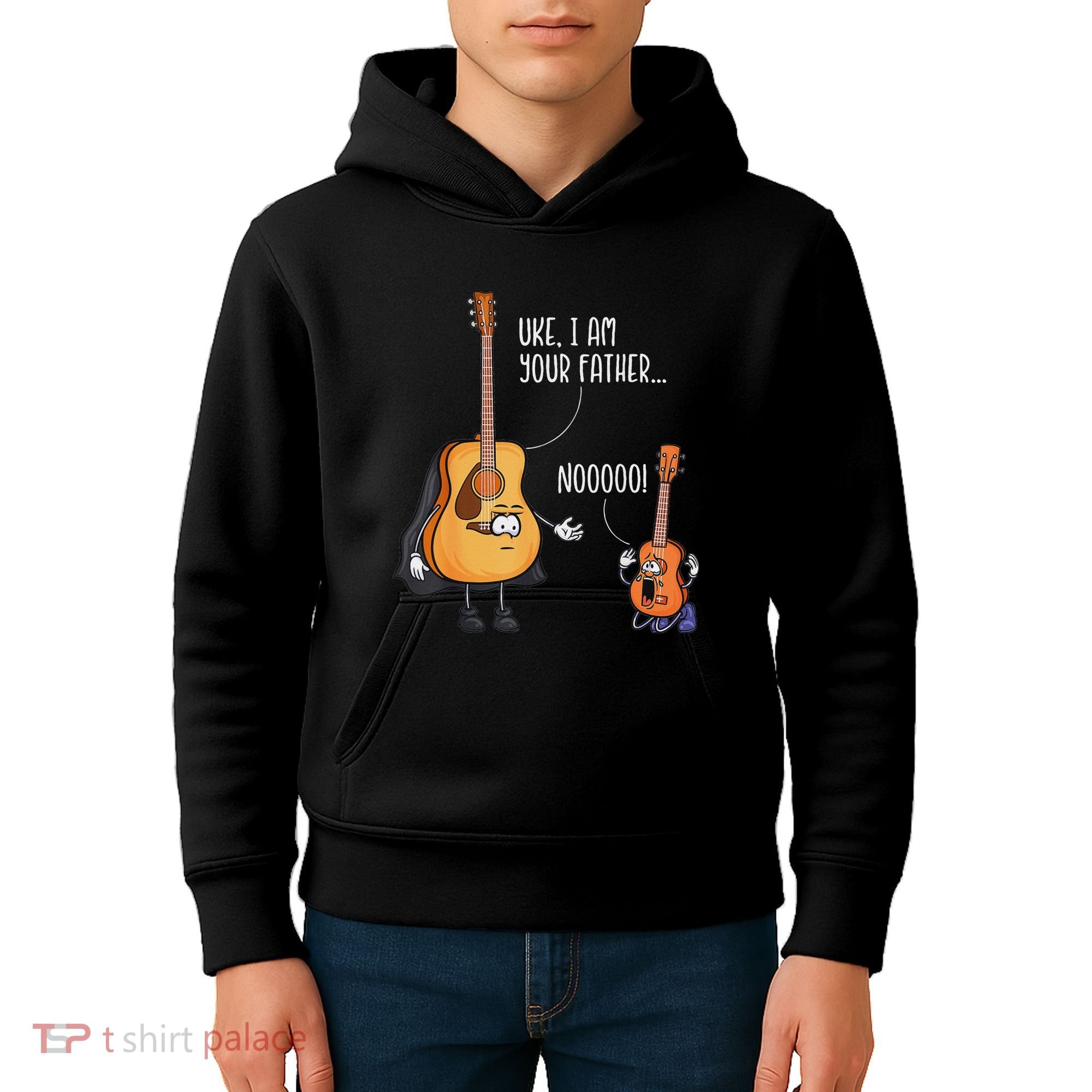 Funny Guitar  Ukelele  Uke I Am Your Father Kids Hoodie