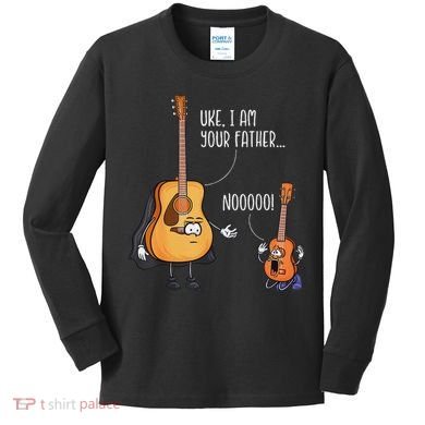 Funny Guitar  Ukelele  Uke I Am Your Father Kids Long Sleeve Shirt