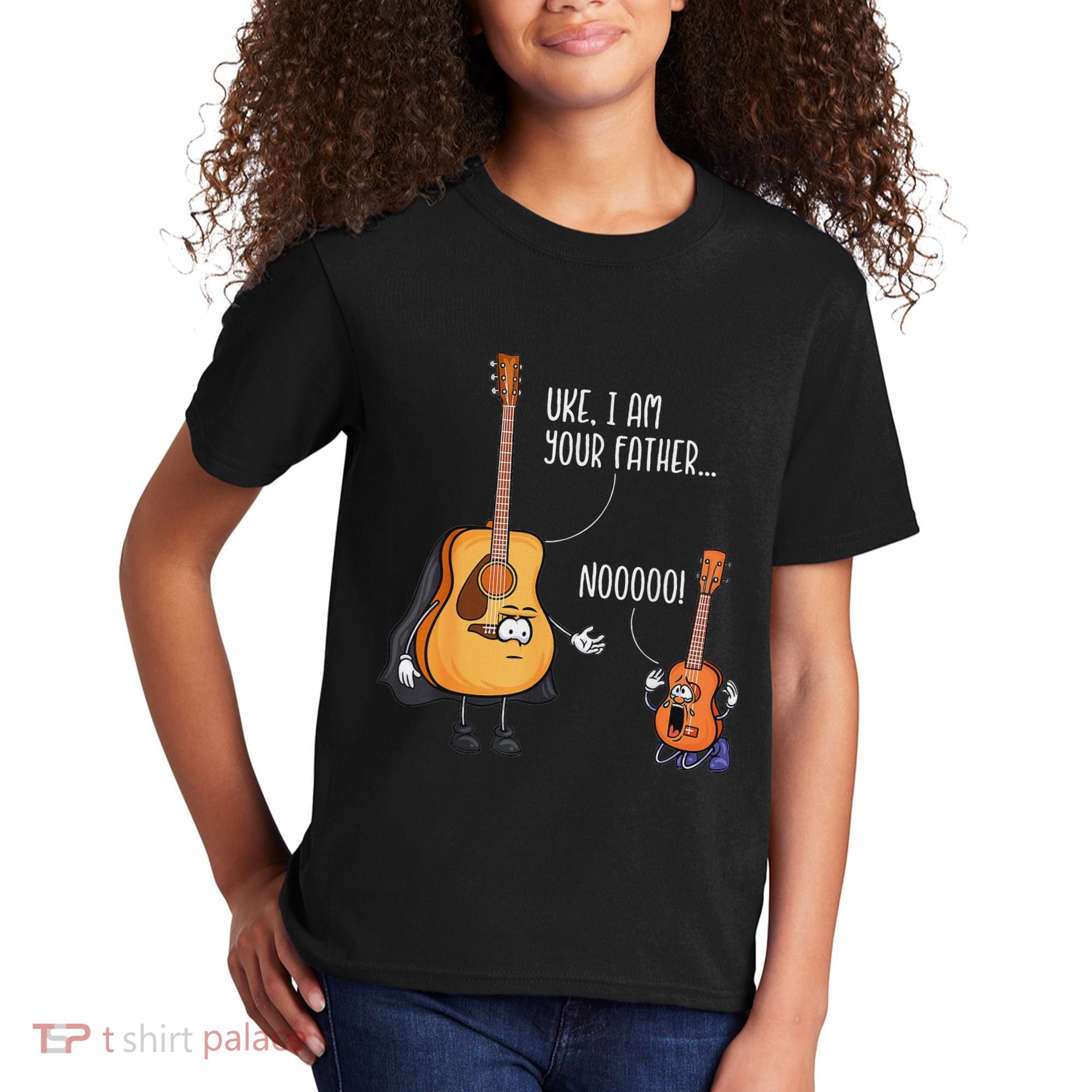 Funny Guitar  Ukelele  Uke I Am Your Father Kids T-Shirt