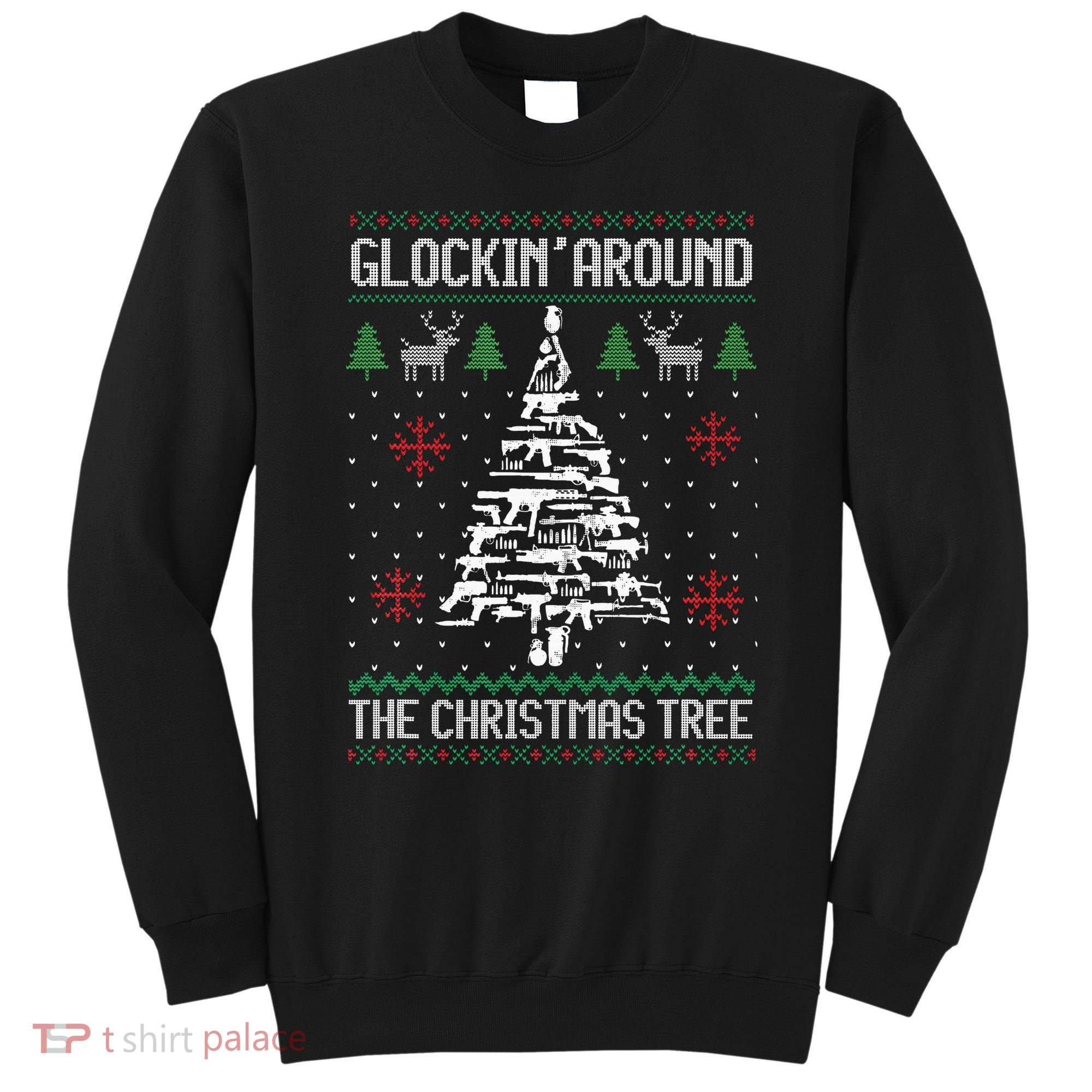 Funny Guns Ugly Christmas Sweaters for Gun Lovers Sweatshirt