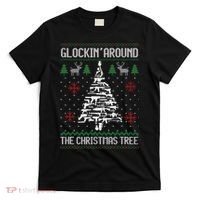 Funny Guns Ugly Christmas Sweaters for Gun Lovers T-Shirt thumb 0