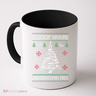 Funny Guns Ugly Christmas Sweaters for Gun Lovers Coffee Mug