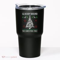Funny Guns Ugly Christmas Sweaters for Gun Lovers Tumbler thumb 0