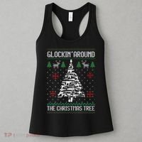 Funny Guns Ugly Christmas Sweaters for Gun Lovers Women's Tank Top thumb 3