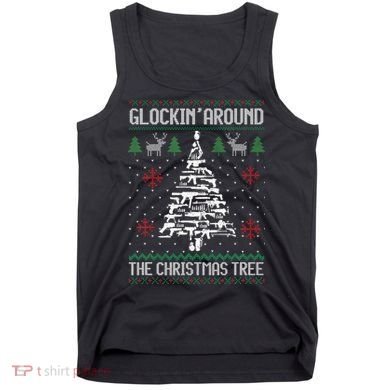 Funny Guns Ugly Christmas Sweaters for Gun Lovers Tank Top