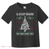 Funny Guns Ugly Christmas Sweaters for Gun Lovers Toddler T-Shirt thumb 0