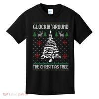 Funny Guns Ugly Christmas Sweaters for Gun Lovers Kids T-Shirt thumb 0