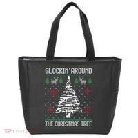 Funny Guns Ugly Christmas Sweaters for Gun Lovers Tote Bag thumb 0