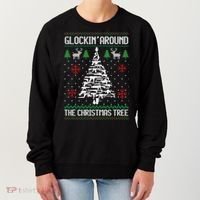 Funny Guns Ugly Christmas For Gun Lovers Meaningful Gift Women's Sweatshirt thumb 0
