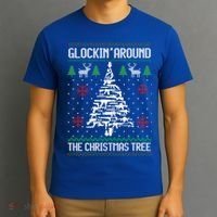 Funny Guns Ugly Christmas For Gun Lovers Meaningful Gift T-Shirt thumb 3