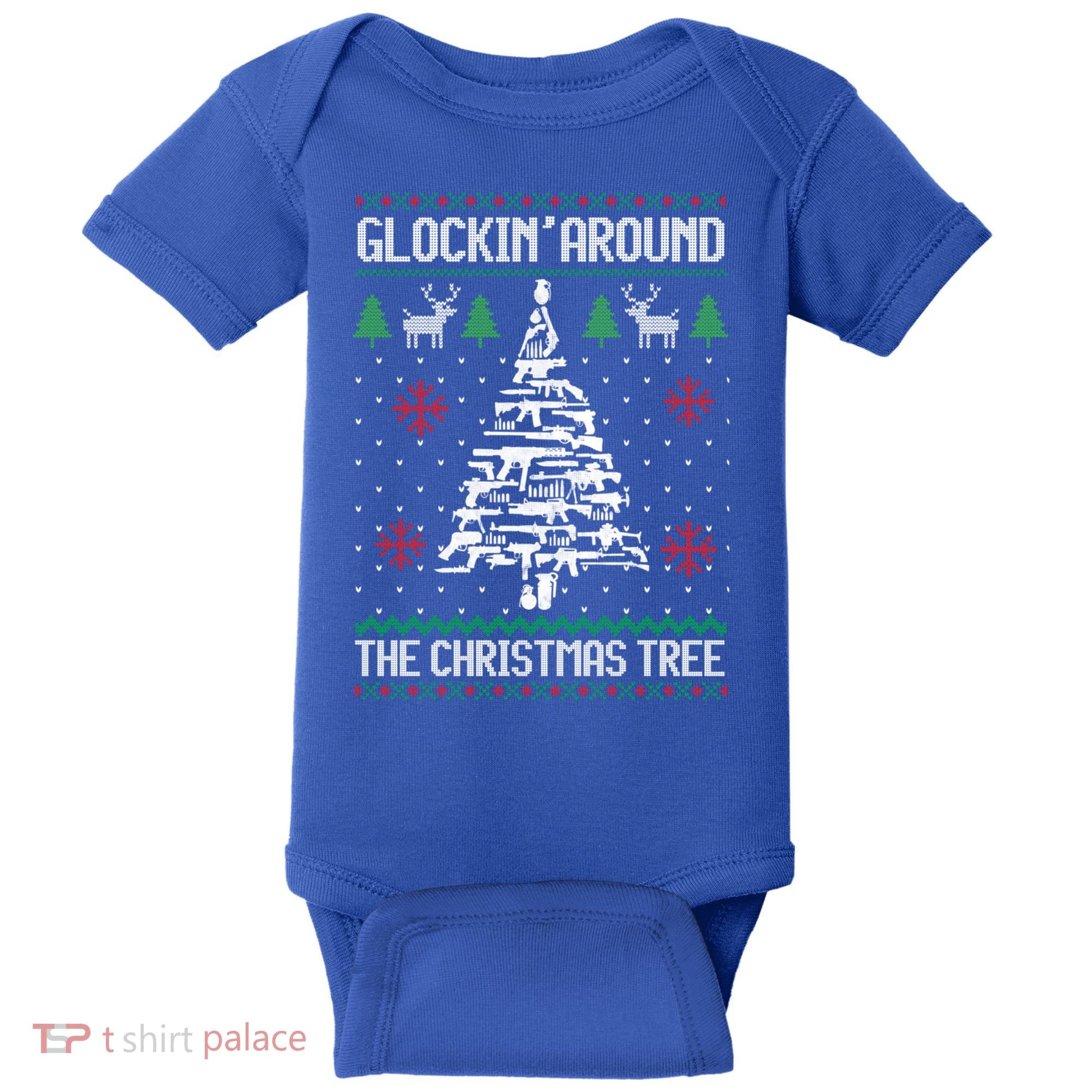 Funny Guns Ugly Christmas For Gun Lovers Meaningful Gift Baby Bodysuit