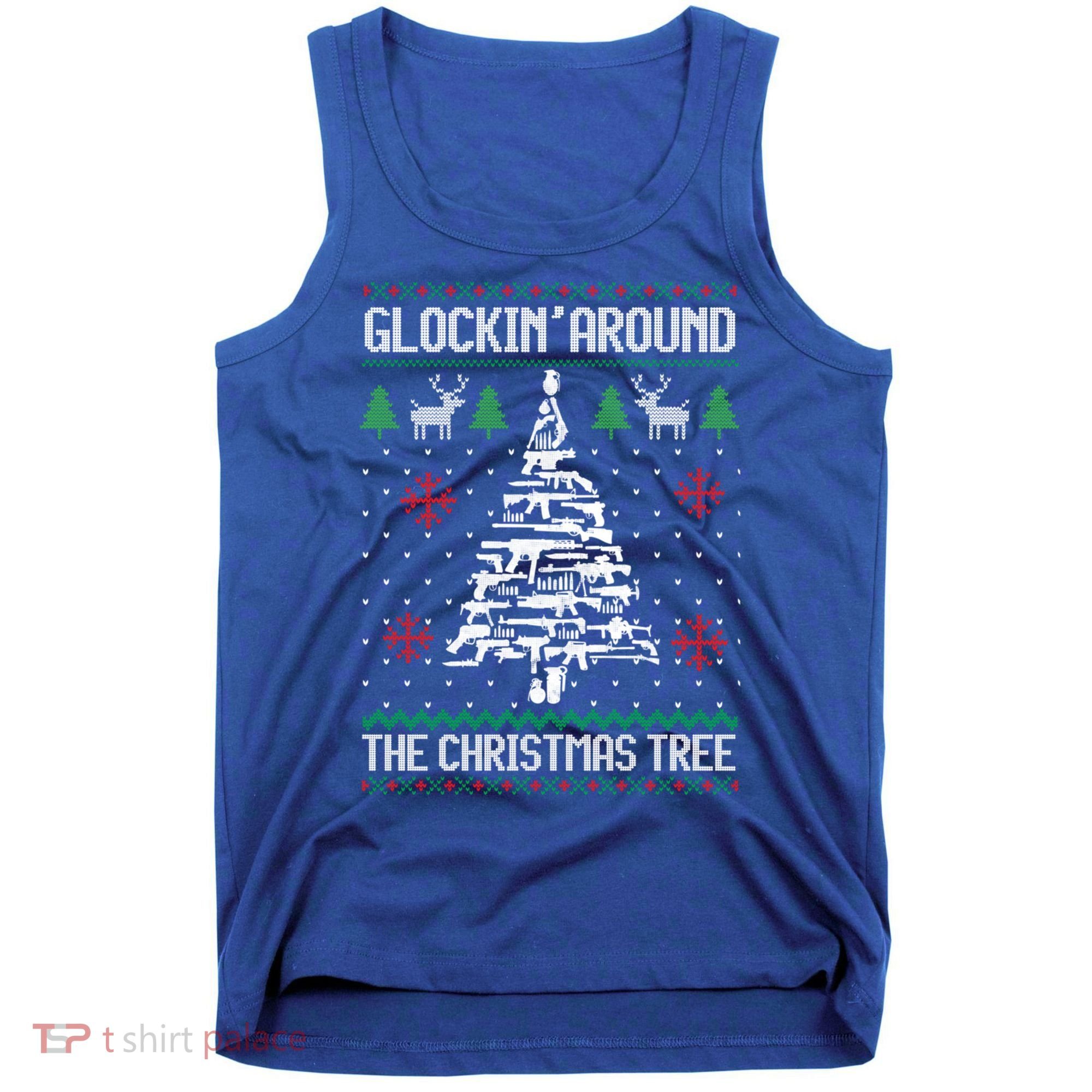 Funny Guns Ugly Christmas For Gun Lovers Meaningful Gift Tank Top