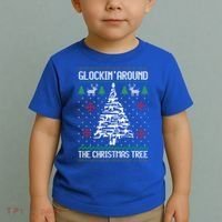 Funny Guns Ugly Christmas For Gun Lovers Meaningful Gift Toddler T-Shirt thumb 2