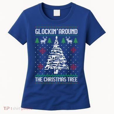 Funny Guns Ugly Christmas For Gun Lovers Meaningful Gift Women's T-Shirt
