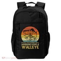 Fun Games Until Someone Loses Walleye Retro Ice Fishing Dad Backpack thumb 0