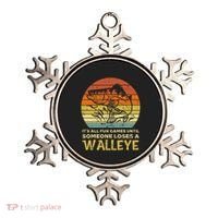 Fun Games Until Someone Loses Walleye Retro Ice Fishing Dad Ornament thumb 0