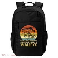 Fun Games Until Someone Loses Walleye Retro Ice Fishing Dad Backpack thumb 0