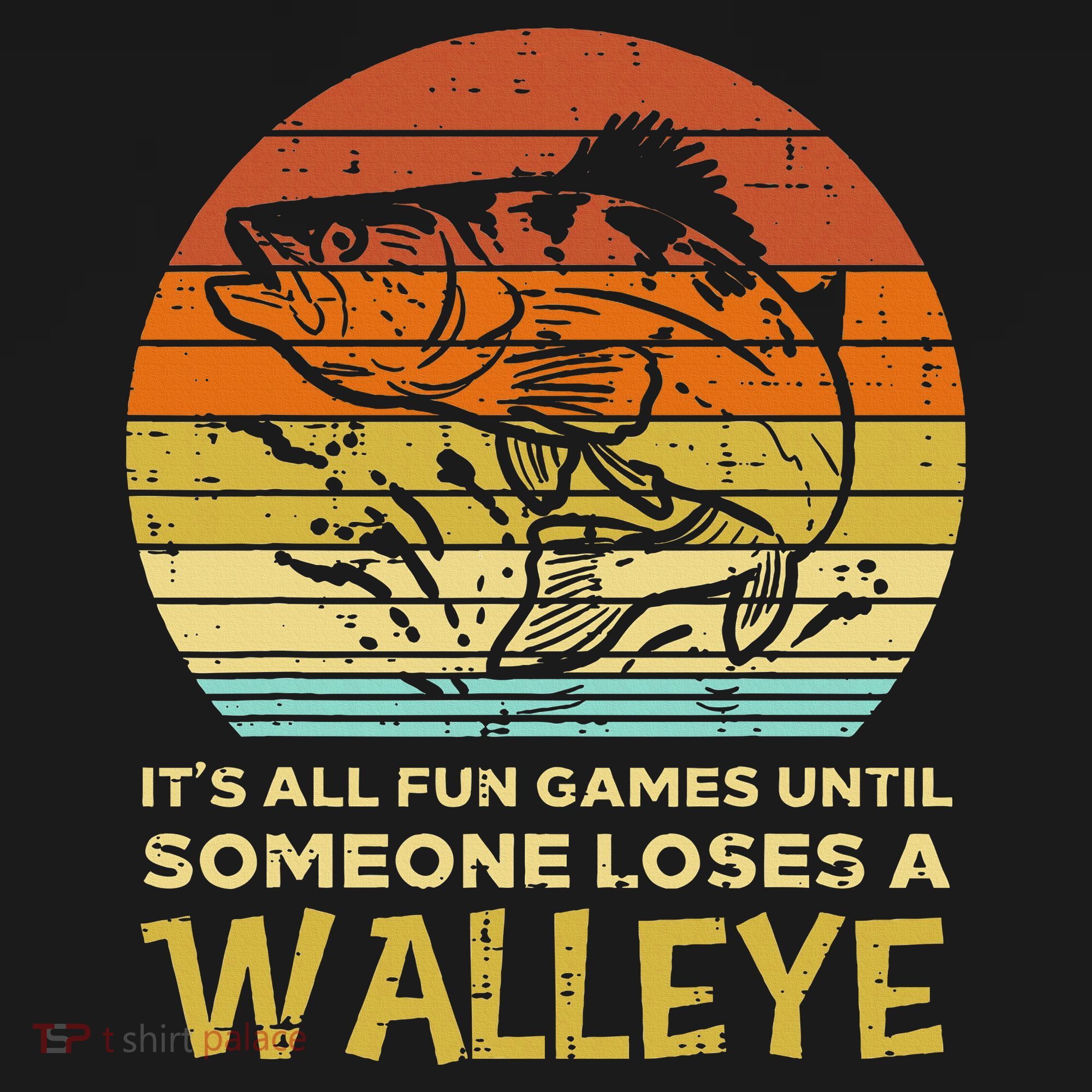 Fun Games Until Someone Loses Walleye Retro Ice Fishing Dad Women's Hoodie