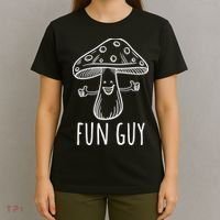 Fun Guy Vegetarian Fungi Funny Food Pun Funny Mushroom T-Shirt thumb 4