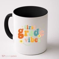 First Grade Vibes 1st Grade Team Retro 1st Day Of School Coffee Mug thumb 0