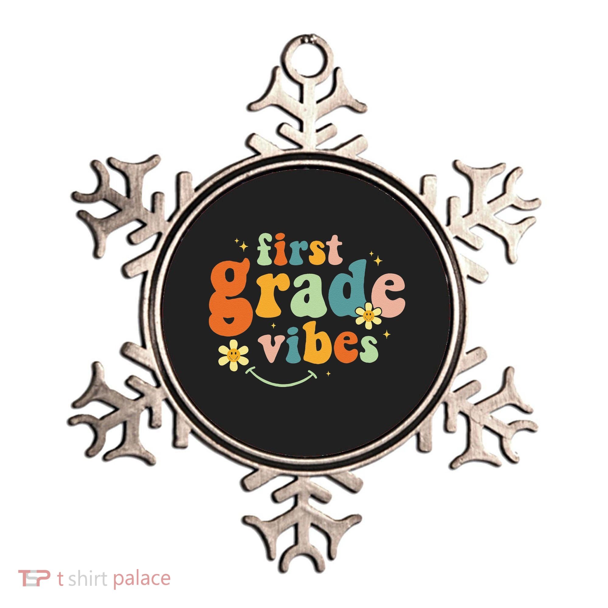 First Grade Vibes 1st Grade Team Retro 1st Day Of School Ornament